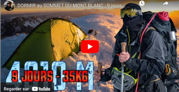 Bivouac au sommet du Mont Blanc